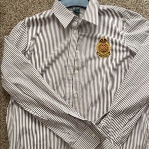 Lauren Ralph Lauren long sleeve button down shirt medium